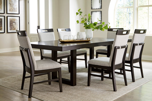Neymorton Dinning table set (Table+ 6 chairs)