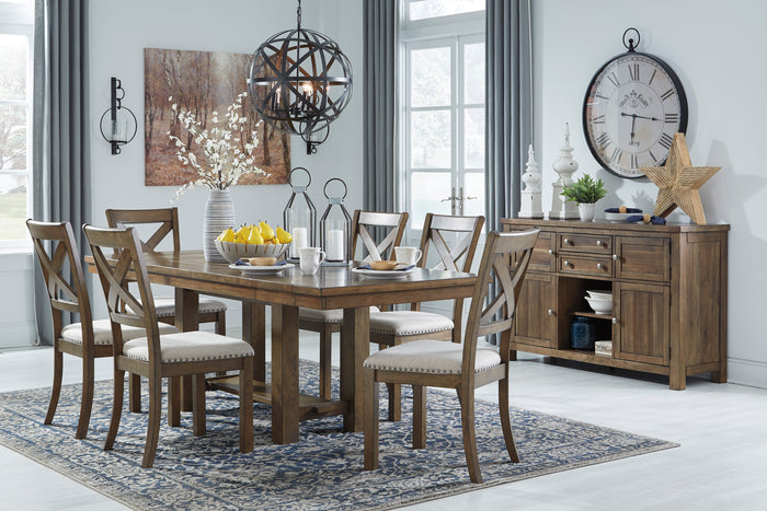 MORIVILLE Dinning table set (Table+ 6 chairs)