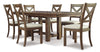 MORIVILLE Dinning table set (Table+ 6 chairs)