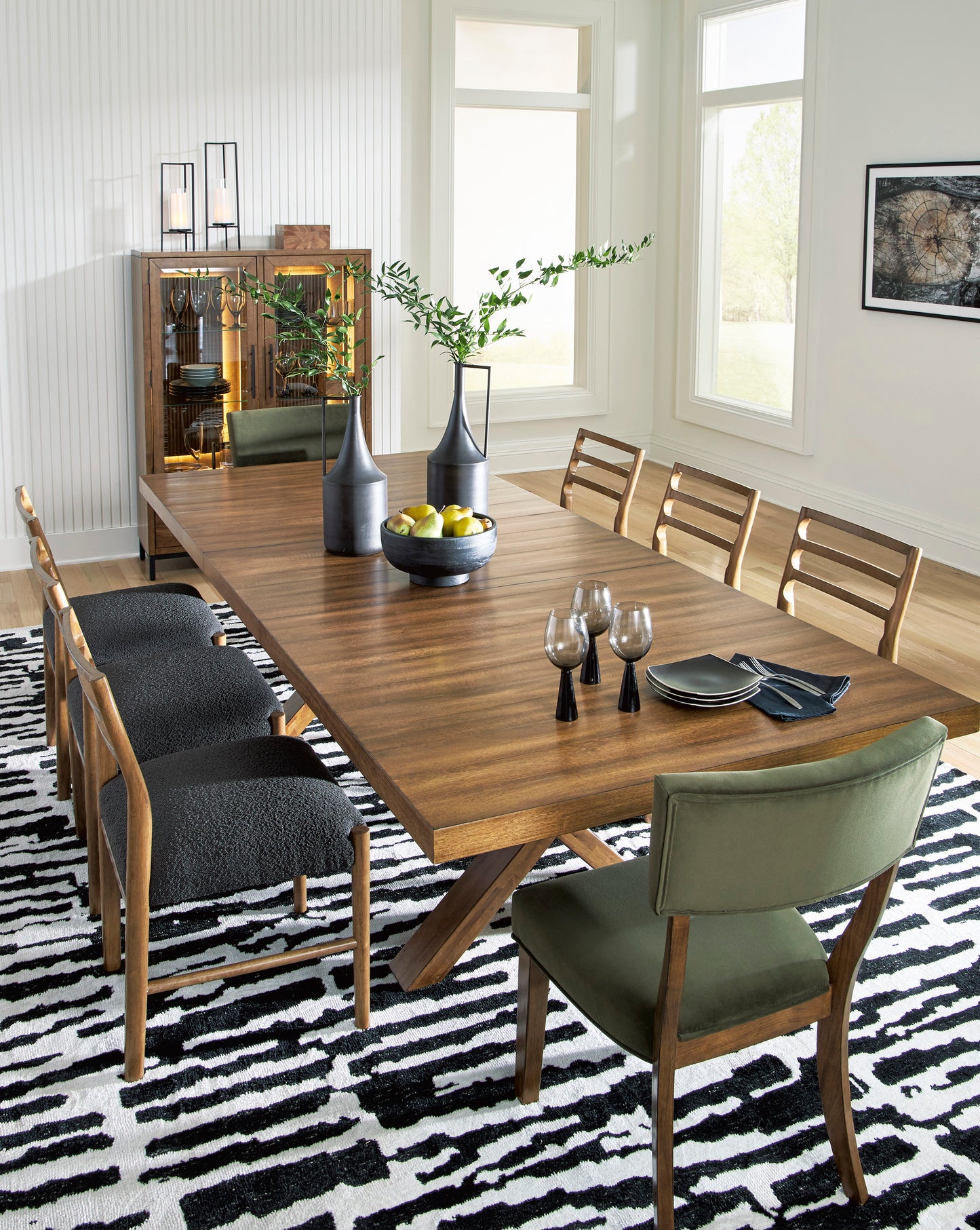 STEENLAGE Dinning table set (Table+ 8 Chairs)