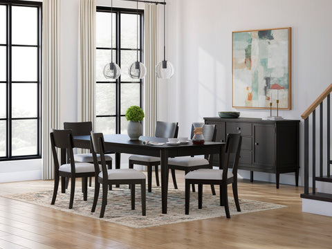 PORTDOWN Dinning table set (Table+ 6 chairs)