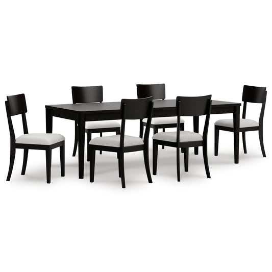 PORTDOWN Dinning table set (Table+ 6 chairs)