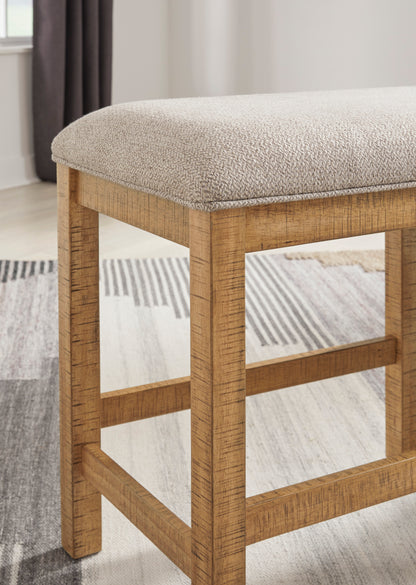 HAVONPLANE Dinning table set (Table+ 6 Barstool + Bench)