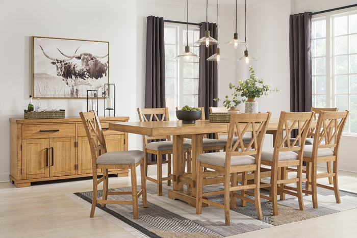 HAVONPLANE Dinning table set (Table+ 8 Barstool)