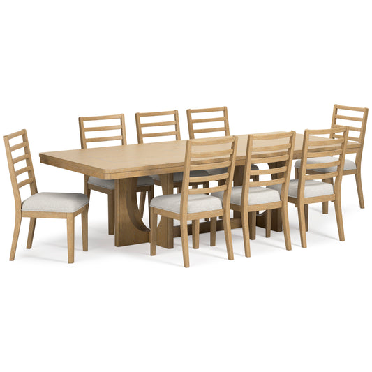 Rencott Dinning table set (Table+ 8 chairs)