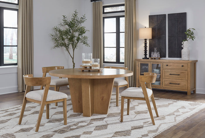 Kristiland Dinning table set (Table+ 4 chairs)