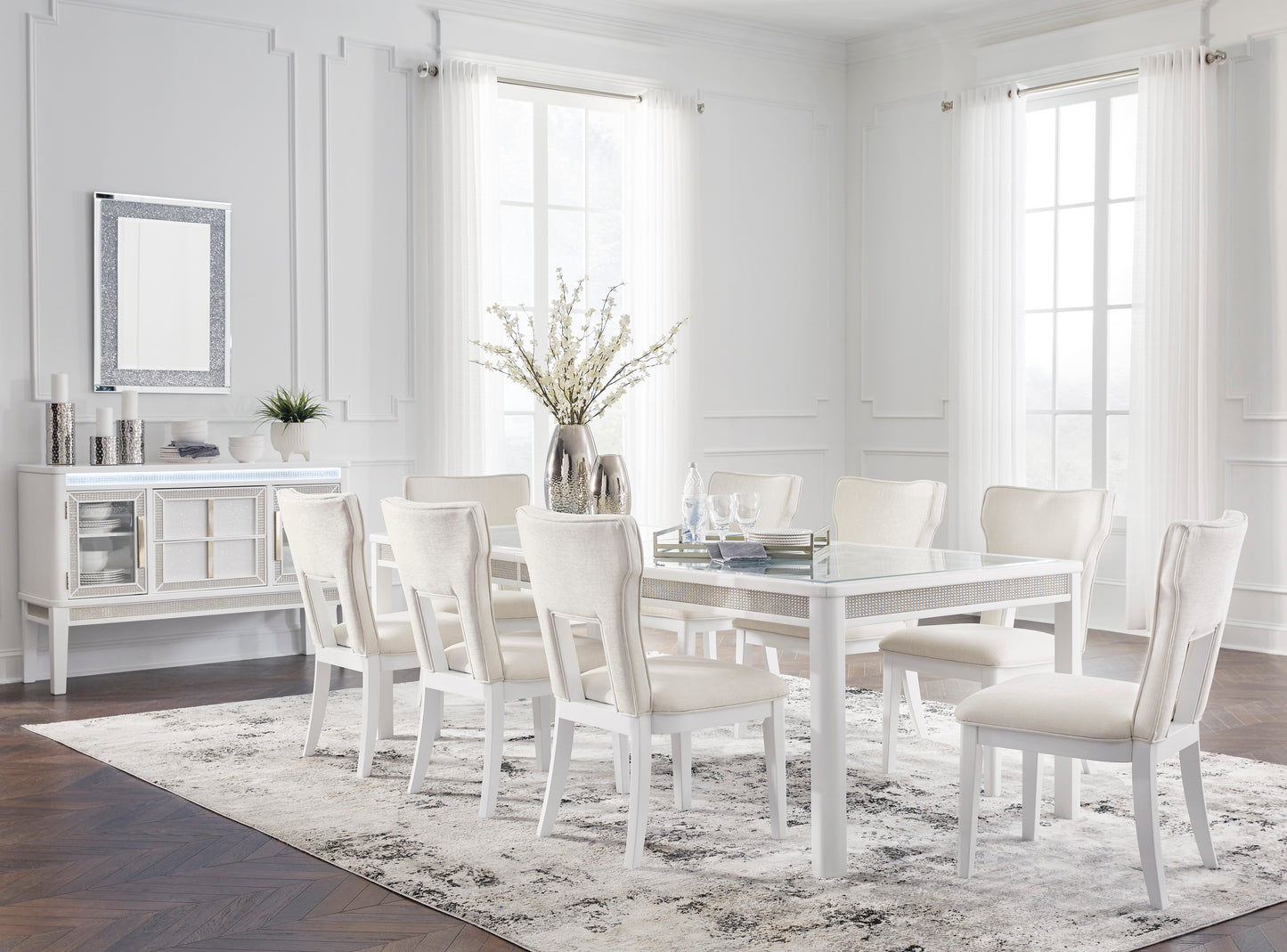 Chalanna Dinning table set (Table+ 8 chairs)