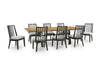 Galiden Dinning table set (Table+ 8 Chairs)