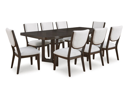 Breckington Dinning table set (Table+ 8 chairs)
