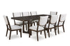 Breckington Dinning table set (Table+ 8 chairs)