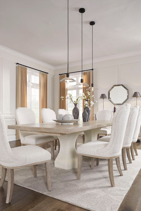 Jorlaina dining set with Table +8 chair