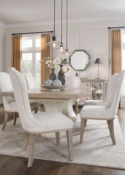 Jorlaina dining set with Table +8 chair