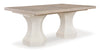 Jorlaina dining set with Table +8 chair