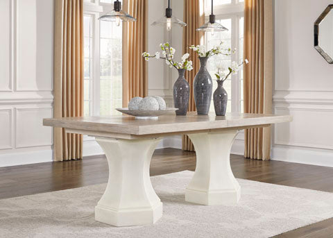 Jorlaina dining set with Table +8 chair