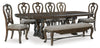 MAYLEE Dinning table set (Table+ 6 chairs + Bench)