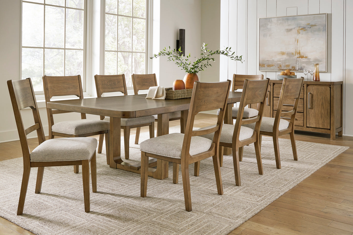 Cabalynn Dinning table set (Table+ 8 chairs)