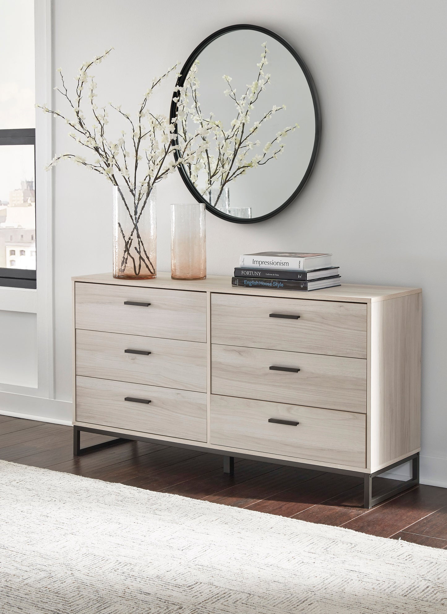 Socalle Bedroom set (Bed+dressor+2 Nightstands)