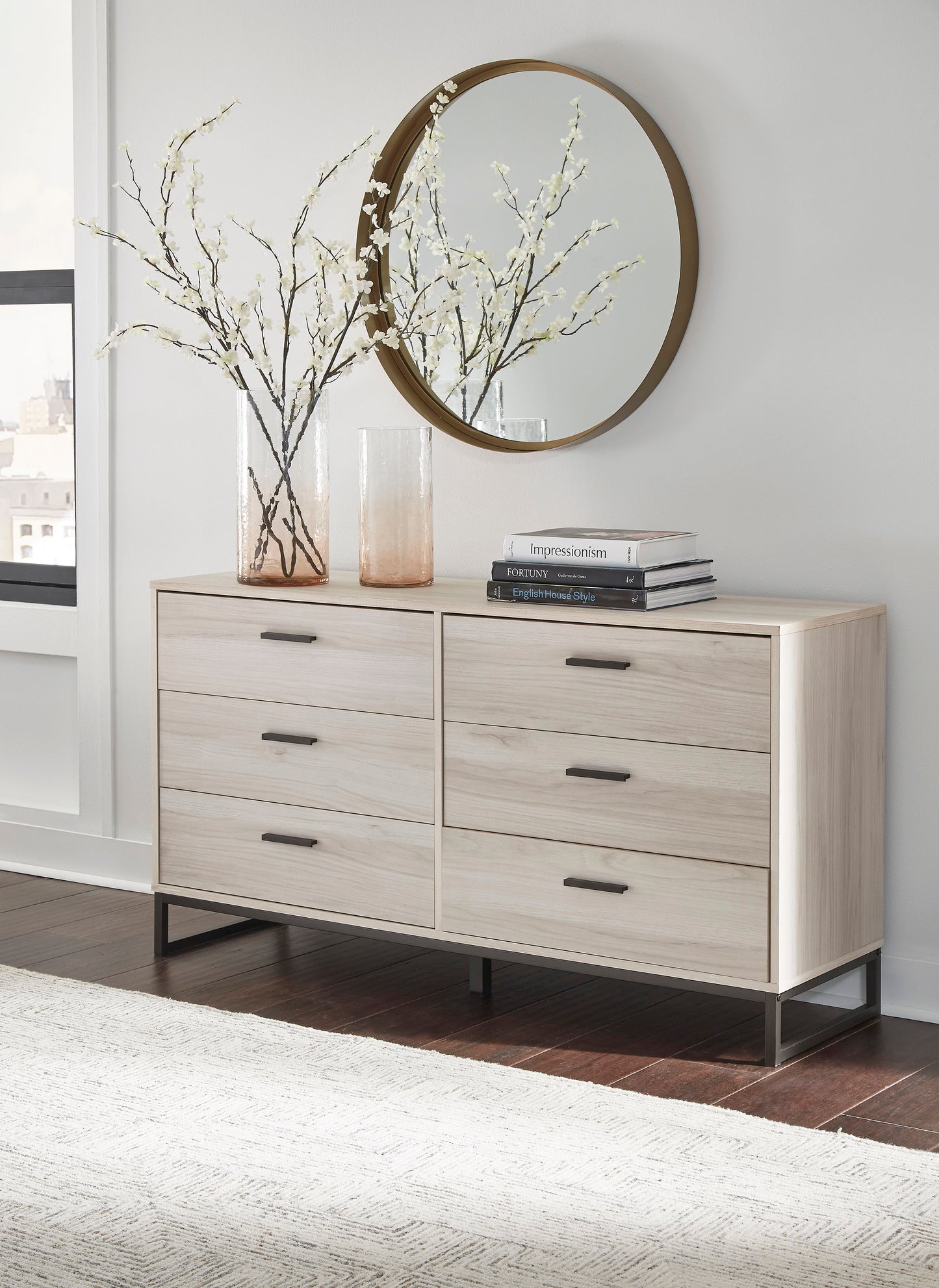 Socalle Bedroom set (Bed+dressor+2 Nightstands)