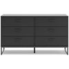 Socalle Six Drawer Dresser