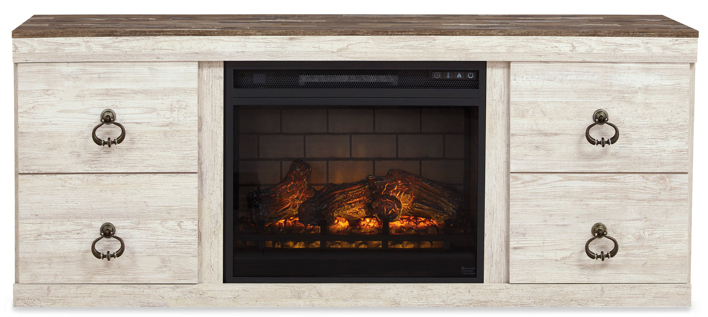 Willowton Pier EW LG TV Stand With Fireplace Option