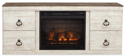 Willowton Pier EW LG TV Stand With Fireplace Option