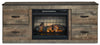 Trinell LG TV Stand With Fireplace Option