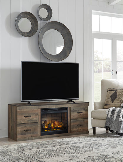 Trinell LG TV Stand With Fireplace Option