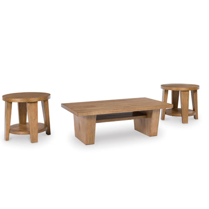 Kristiland Rectangular Cocktail Table + 2 end table