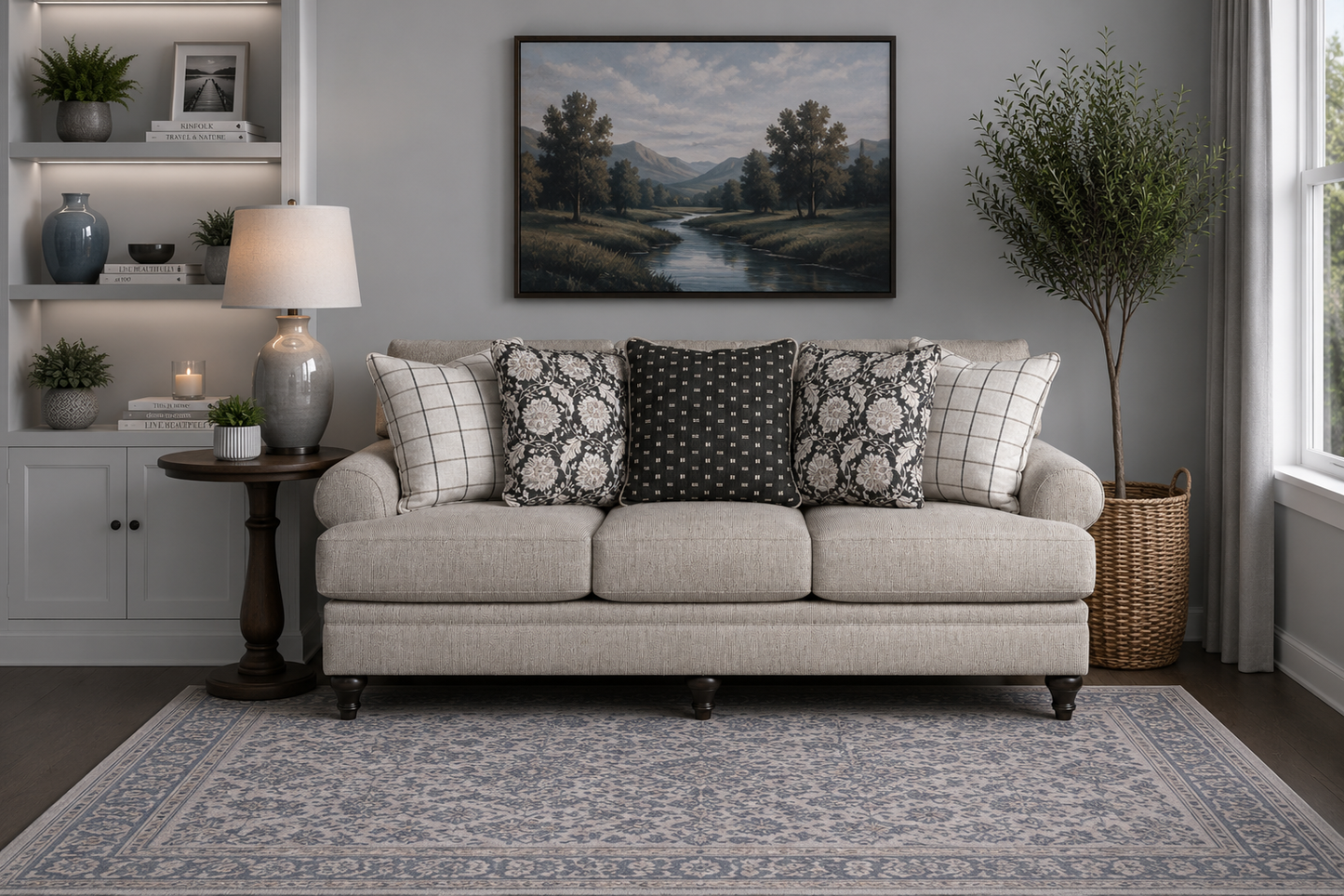 Splicers Sofa (3+2+1) + Accent Chair