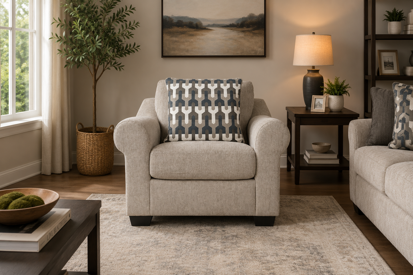Ovell Sofa (3+2+1) + Accent Chair