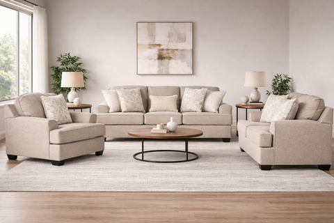 Velvet Beast Sofa Set (3+2+1)