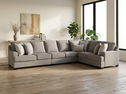 King Cushion 4-piece Sectional Sofa Set