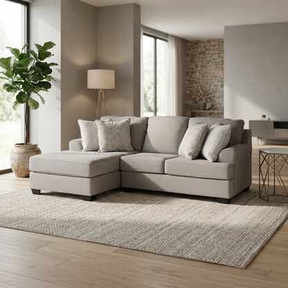 King Cushion 2-piece Sectional Sofa Set