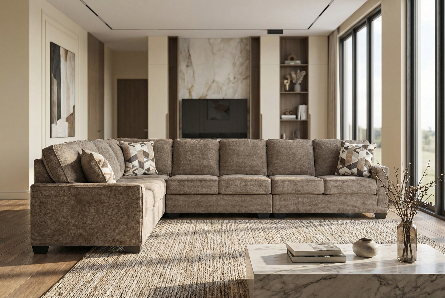 Savoy Luxe 4-piece Sectional Sofa Set