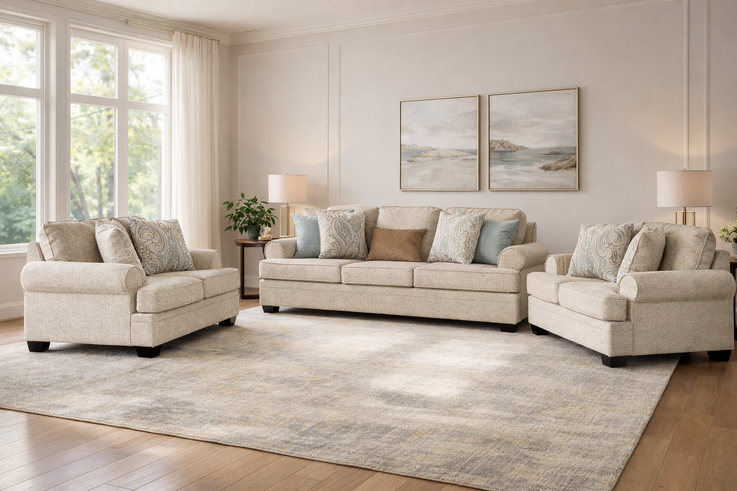 Auralith Sofa set (3+2+2)