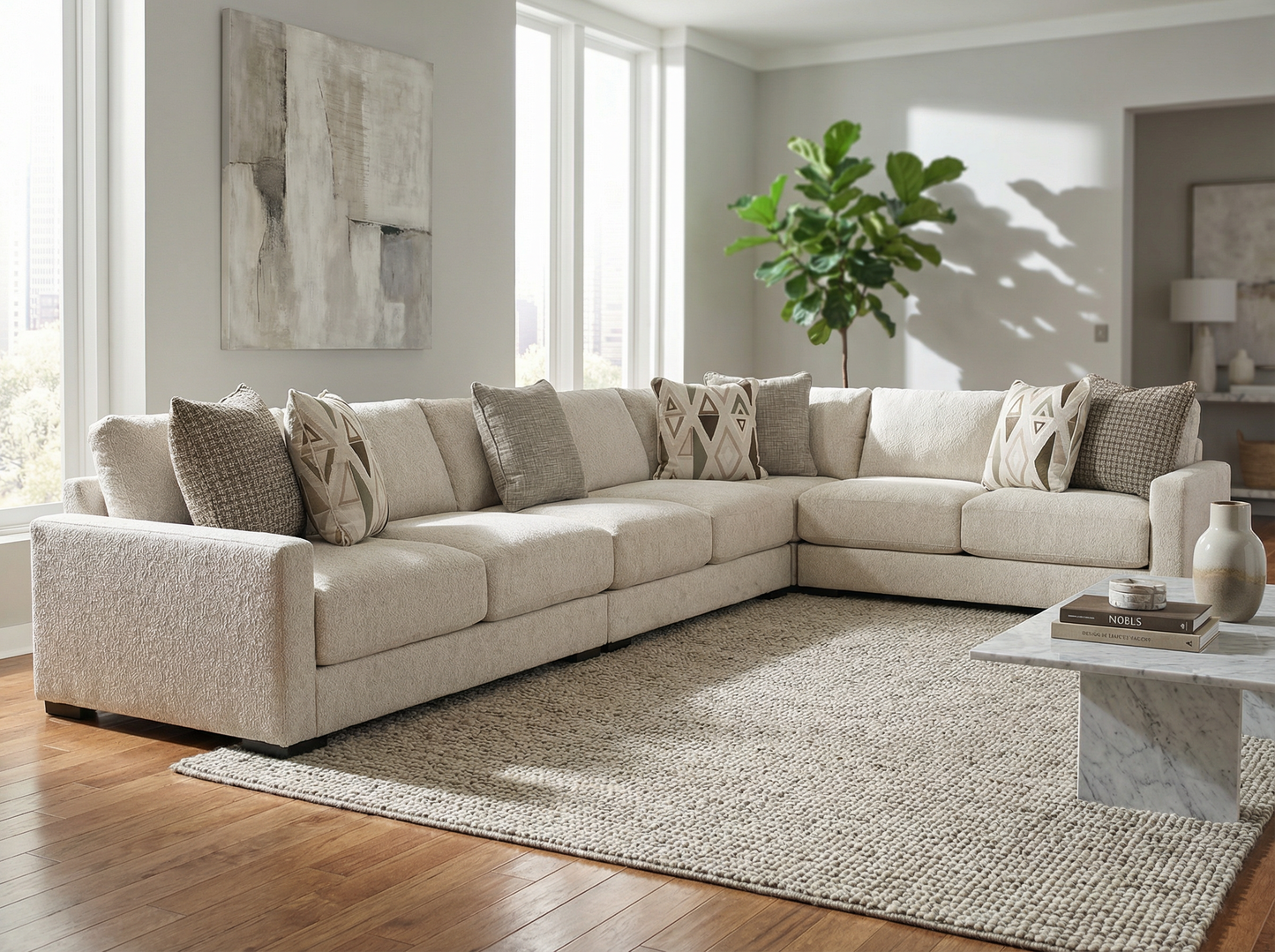Brivelle 4-piece Sectional Sofa Set