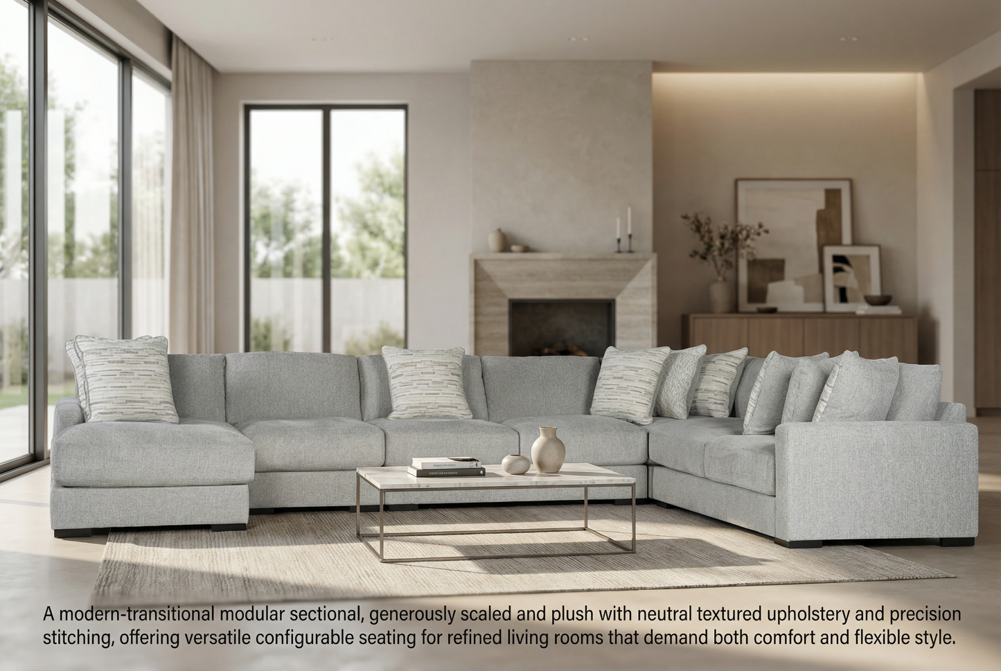 Zephen 5-piece Sectional Sofa Set