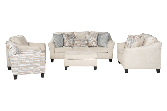 Elkmoor Sofa Set (3+2+1) +Ottoman+Accent chair