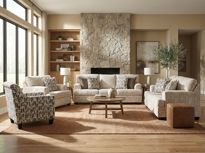 Delacroix Sofa Set (3+2+1+Accent chair)