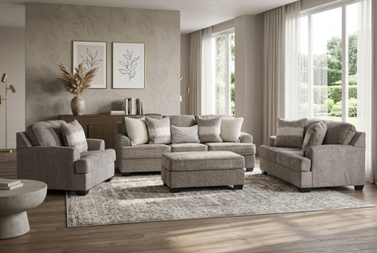 Lumea Sofa Set (3+2+1) + Ottoman