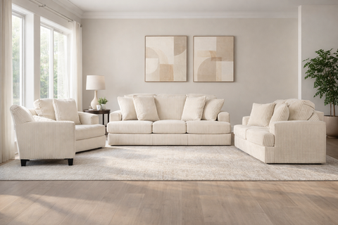 طقم كنب فيلورا (3+2+2) + كرسي آكسنت