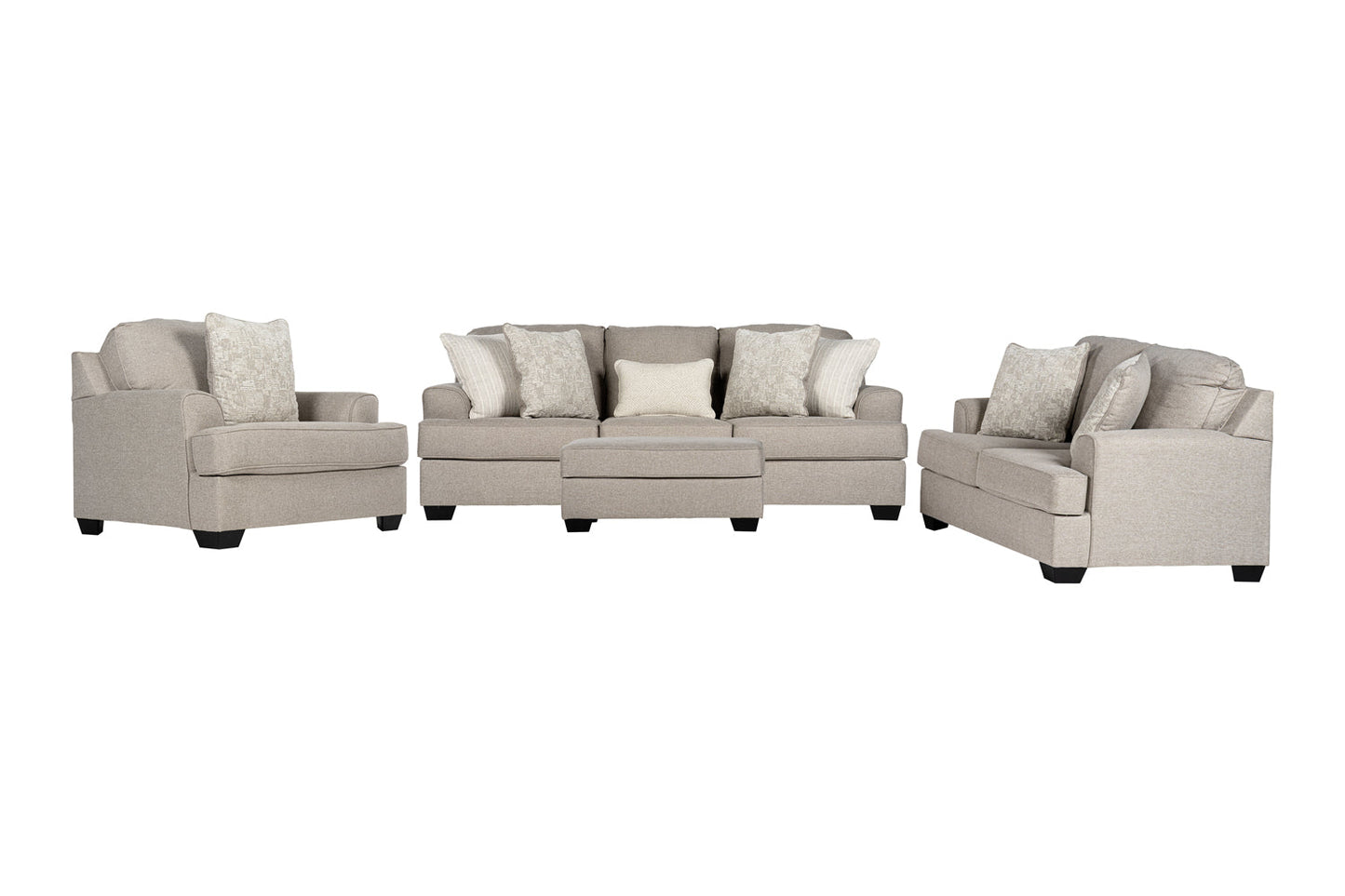 Velvet Beast Sofa Set (3+2+1+ottoman)