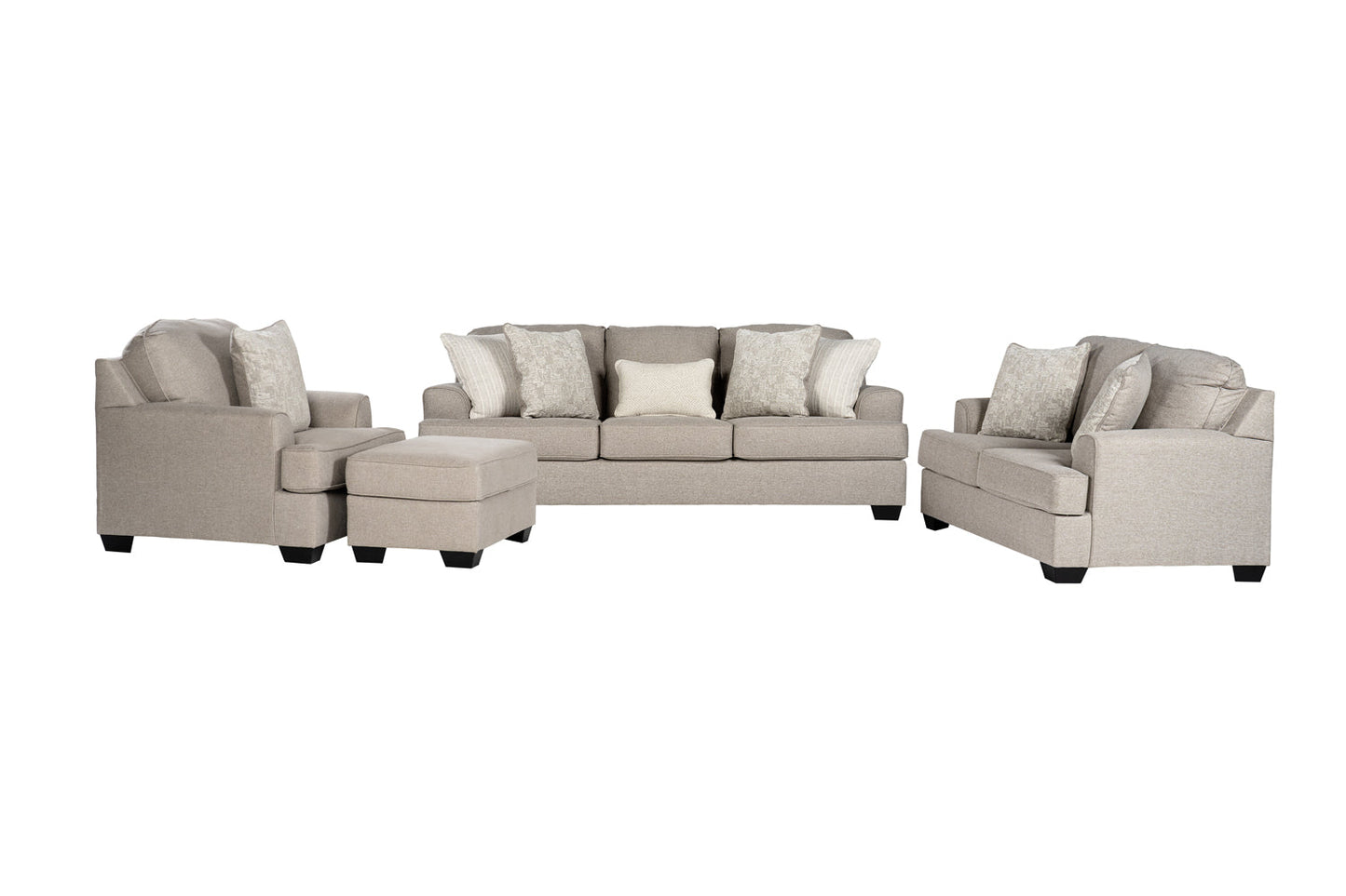 Velvet Beast Sofa Set (3+2+1+ottoman)