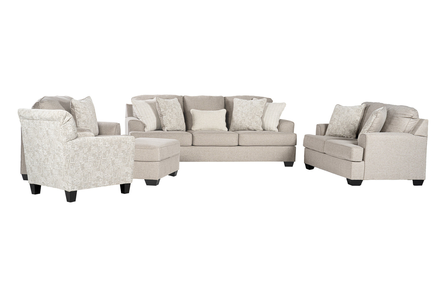 Velvet Beast Sofa Set (3+2+1+ottoman+Accent chair)
