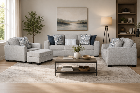 Astoria Sofa (3+2+1) + Ottoman