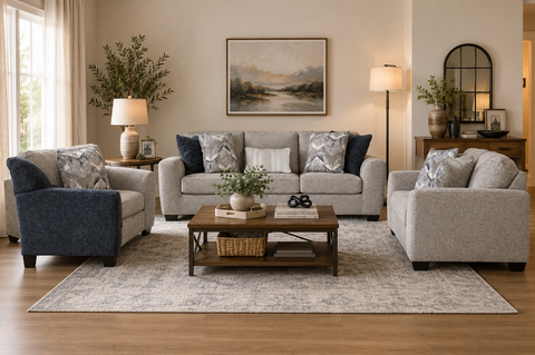 Astoria Sofa (3+2+1) + Accent Chair