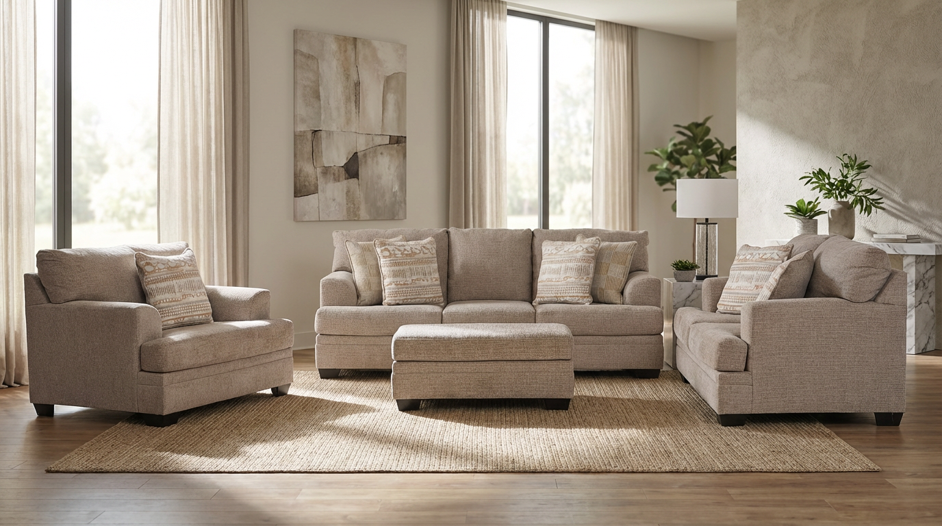 Chesterfield Sofa Set (3+2+1+ottoman)