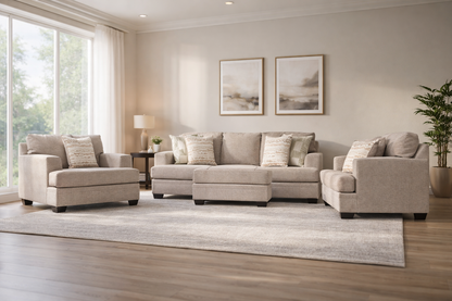 Chesterfield Sofa Set (3+2+1+ottoman)