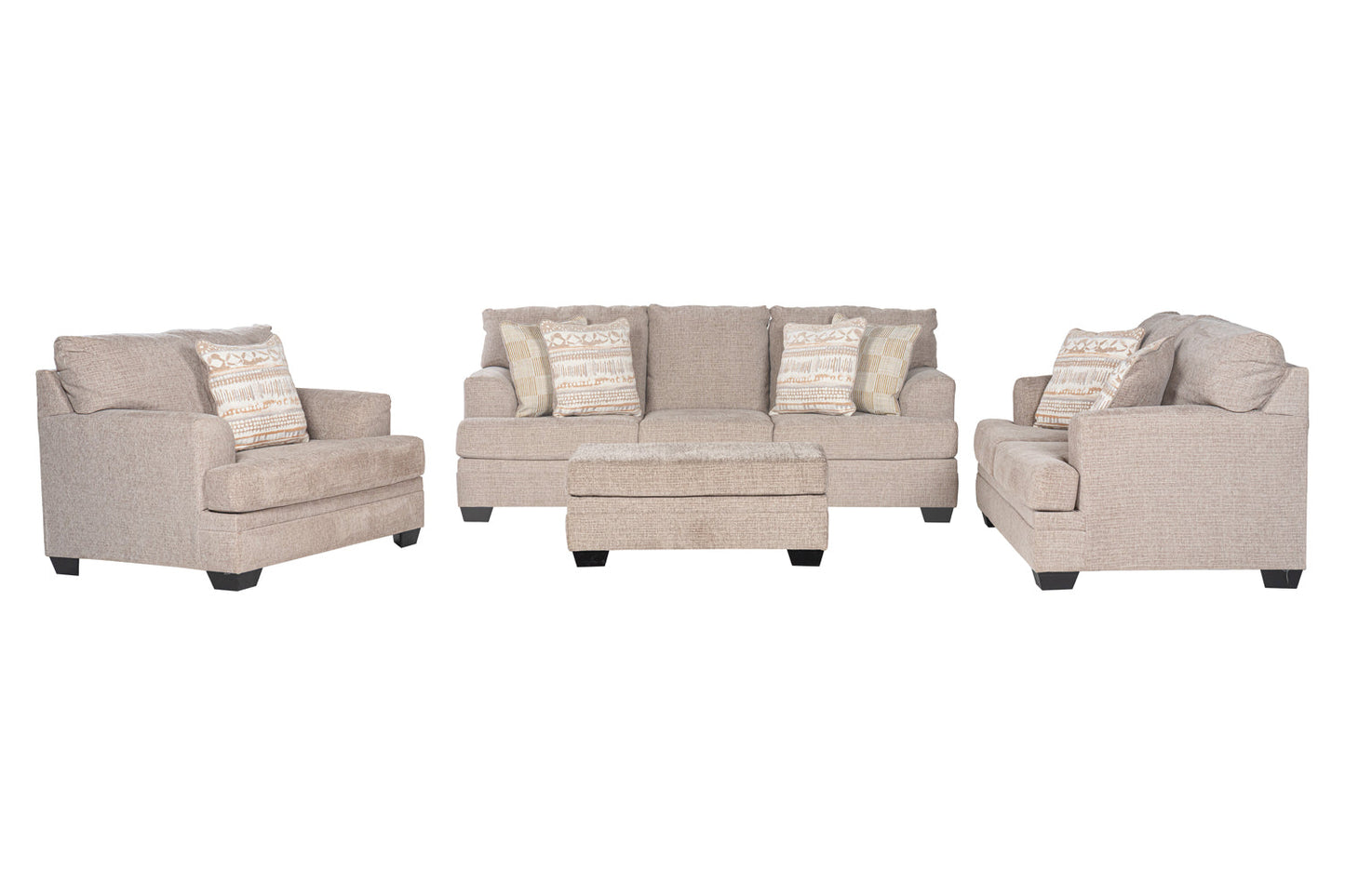 Chesterfield Sofa Set (3+2+1+ottoman)