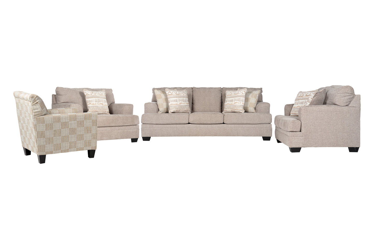 Chesterfield Sofa Set (3+2+1+Accent chair)